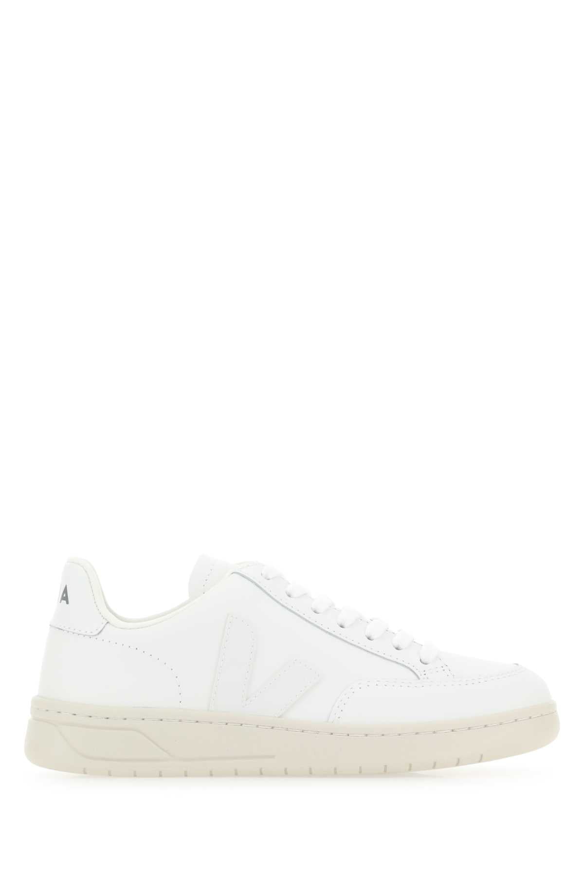 Veja White Leather V 12 Sneakers