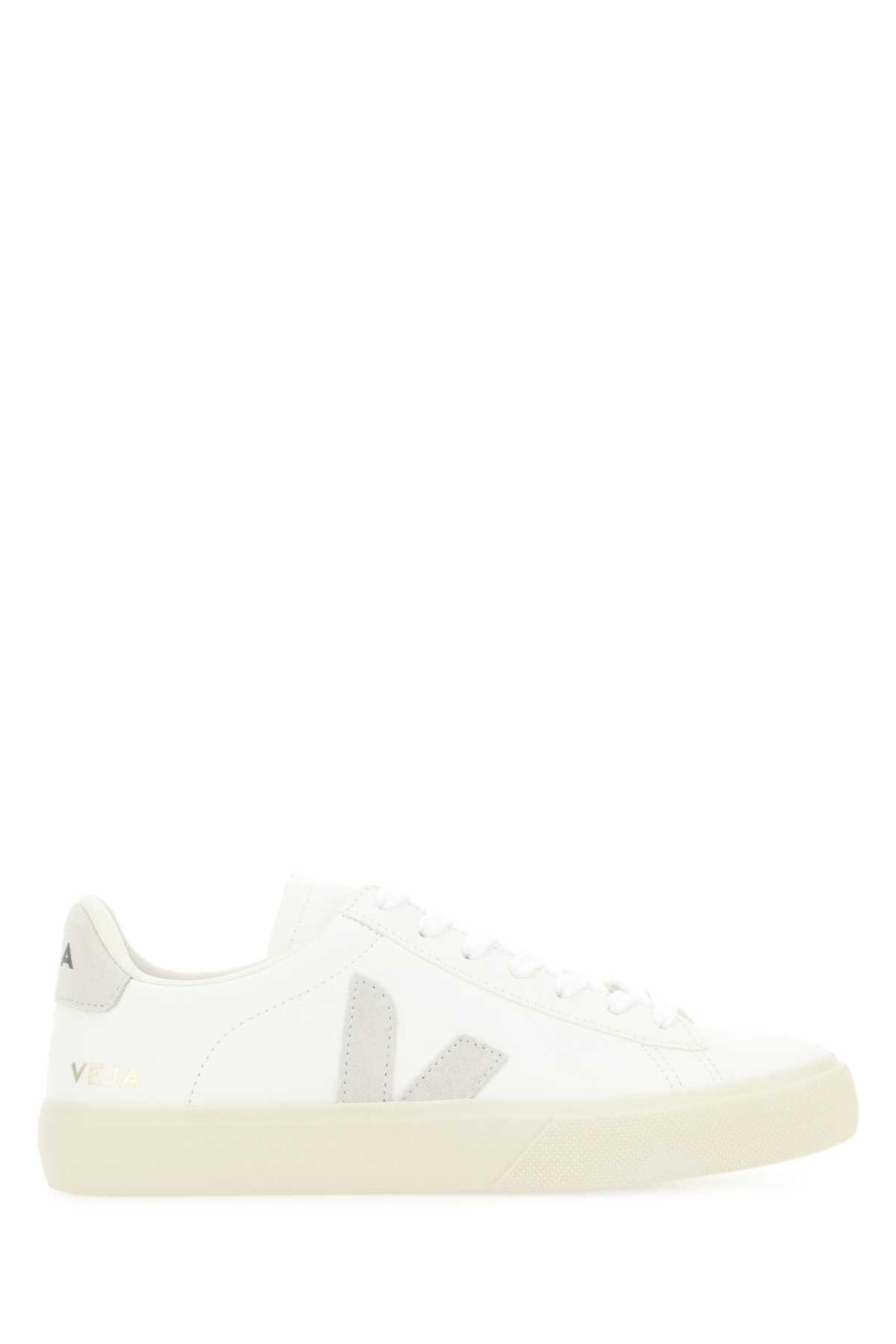 Veja White Chromefree Leather Campo Sneakers