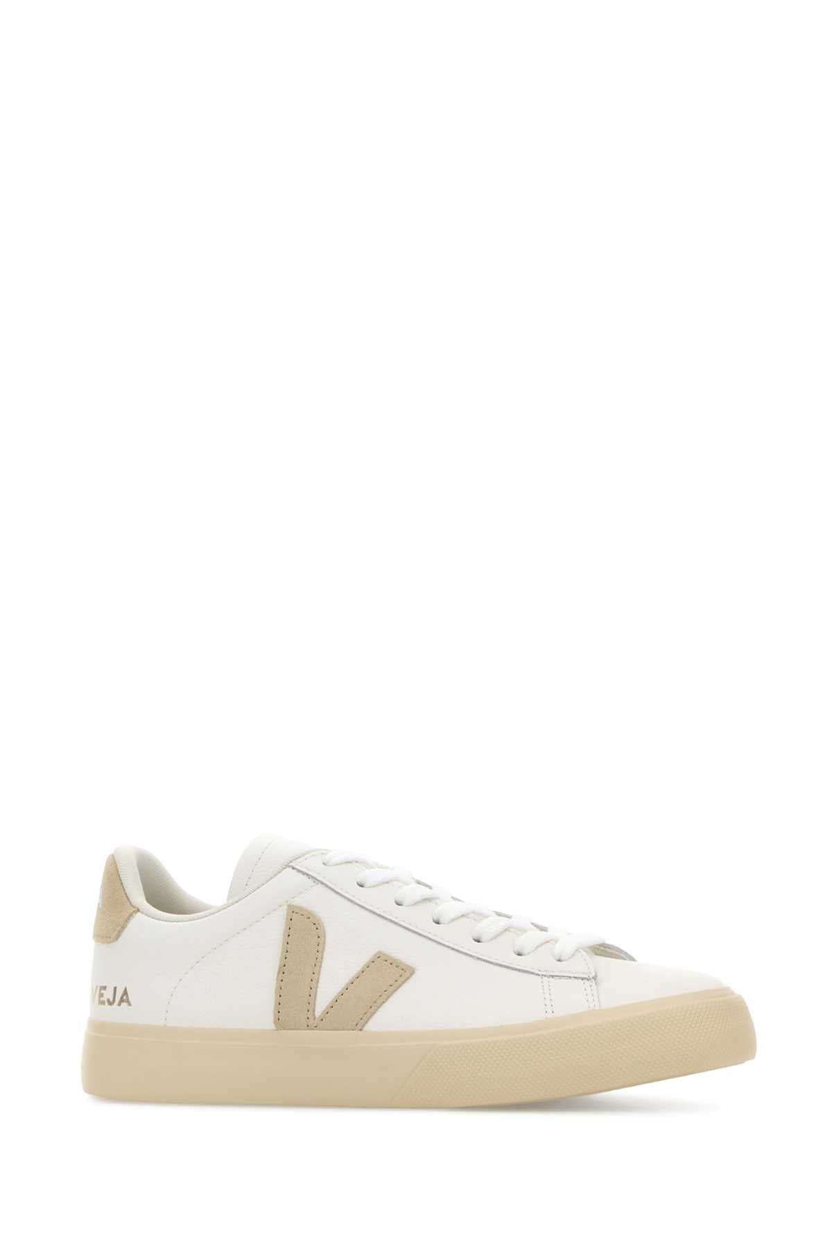 Veja White Chromefree Leather Campo Sneakers – Image 2