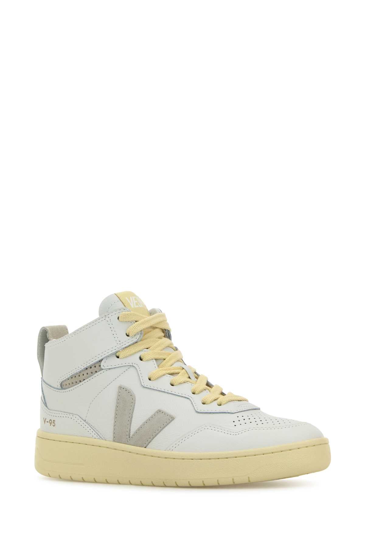 Veja White Leather V 95 Sneakers – Image 2