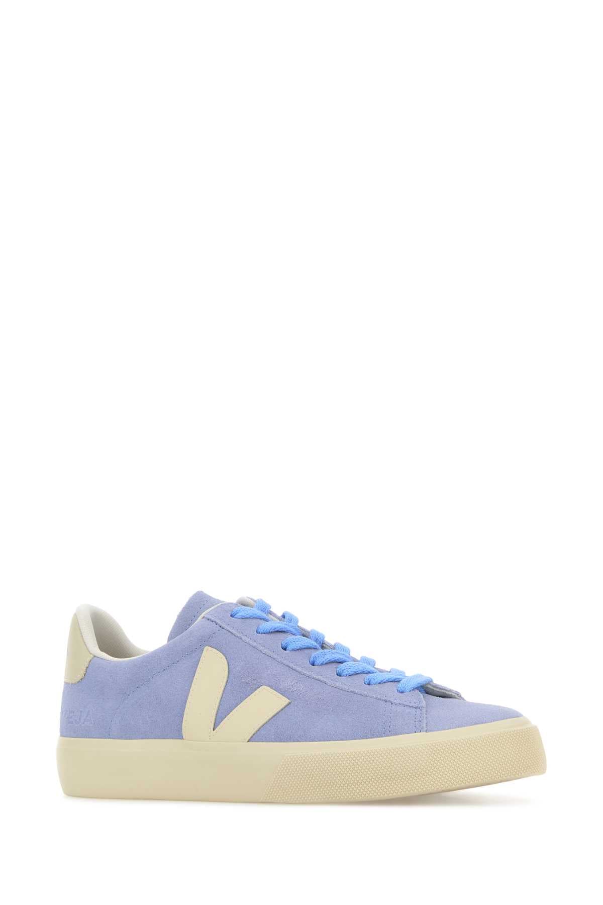 Veja Powder Blue Suede Campo Sneakers – Image 2
