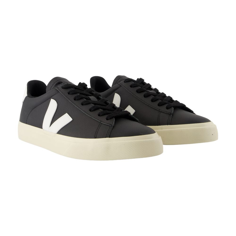 Campo Sneakers In Black And White Chromefree Leather – Image 2