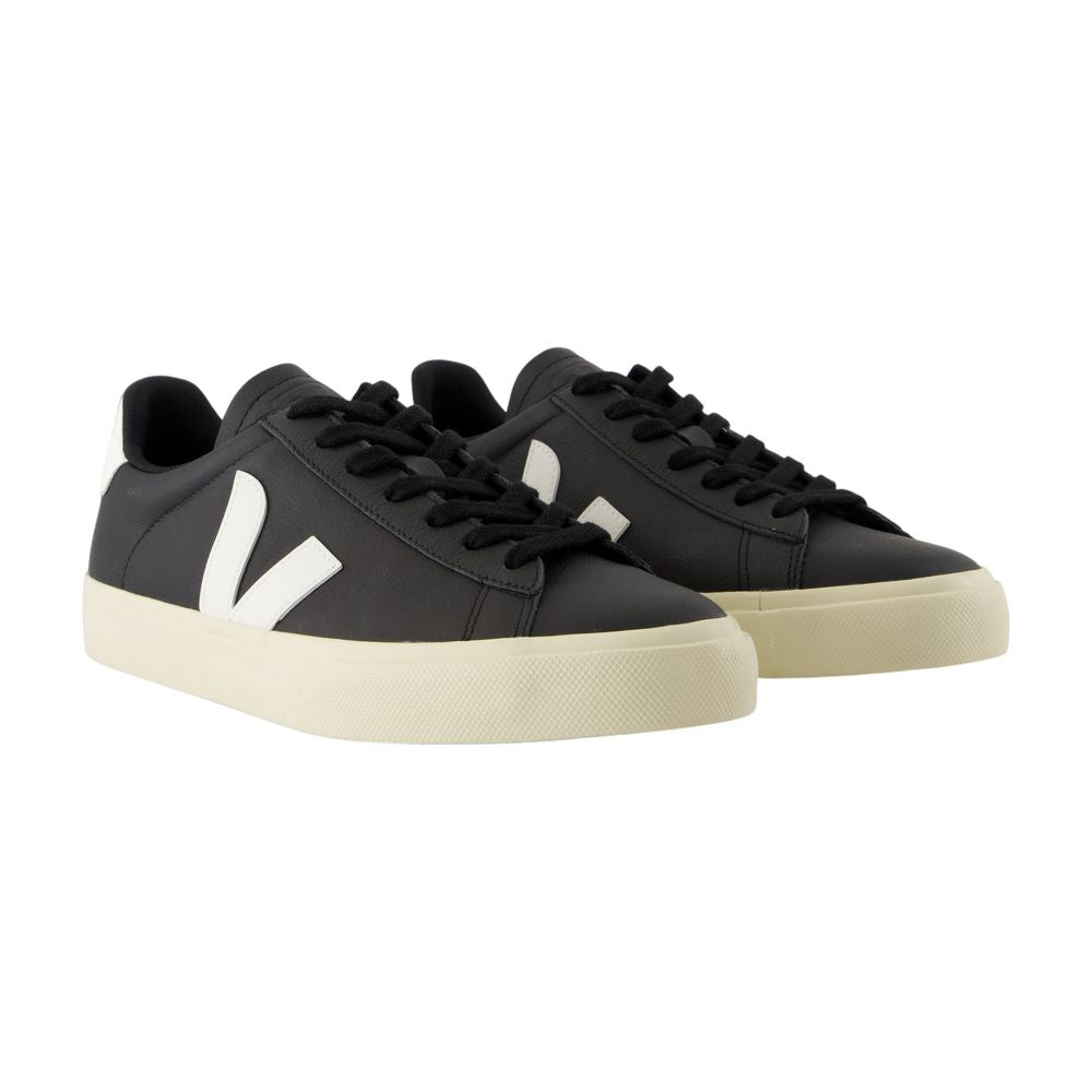 Campo Sneakers In Black And White Chromefree Leather – Image 2