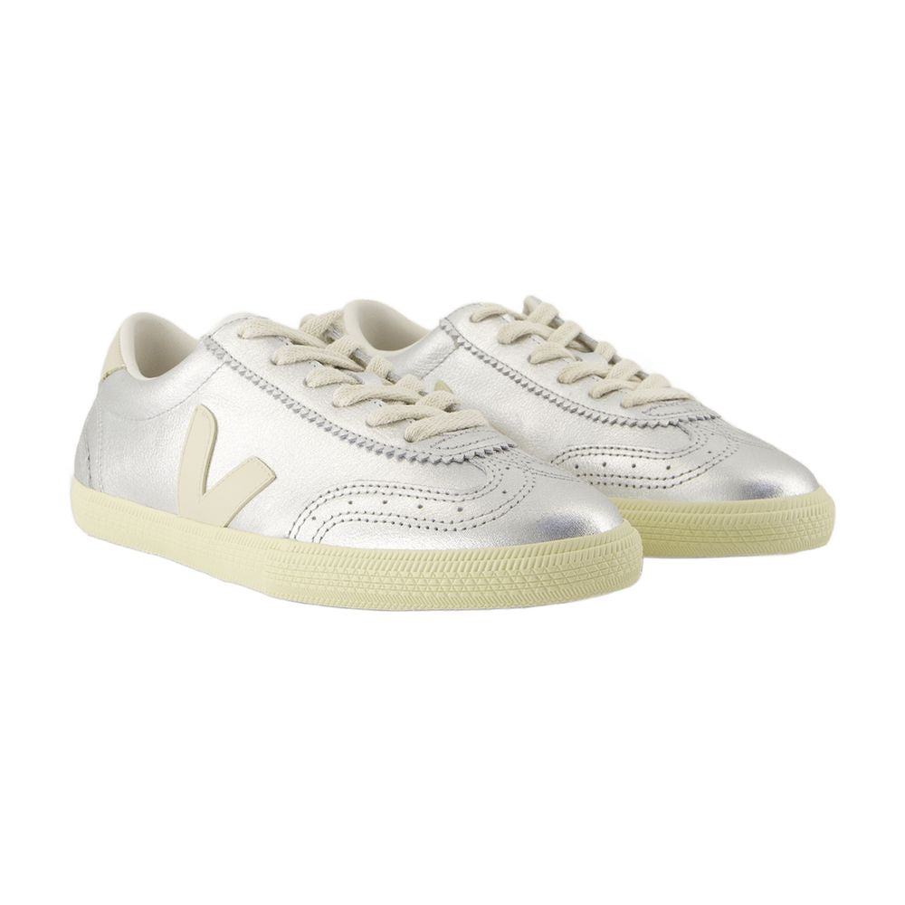 Volley Sneakers Veja Leather Silver – Image 2