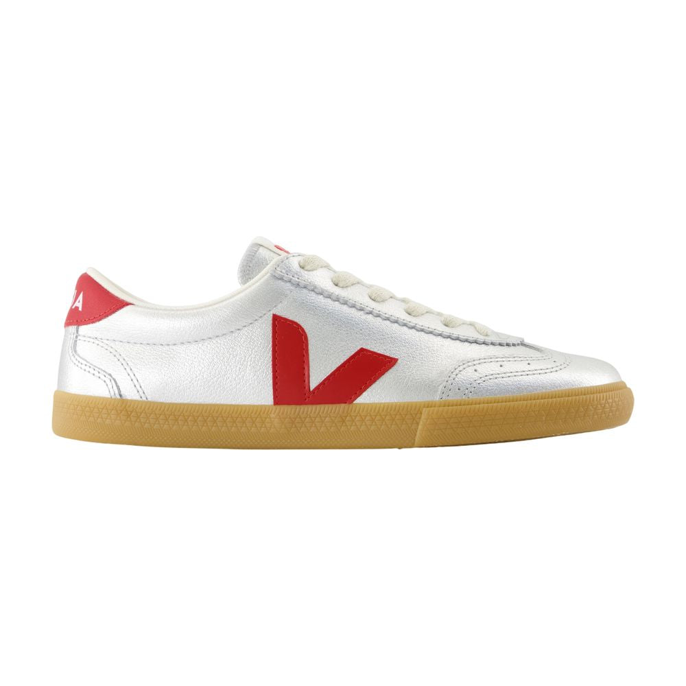 Volley Sneakers Veja Leather Silver