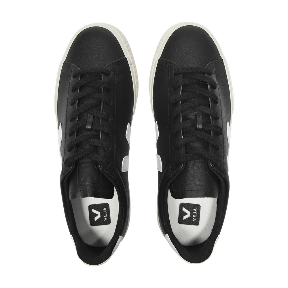 Campo Sneakers In Black And White Chromefree Leather – Image 3