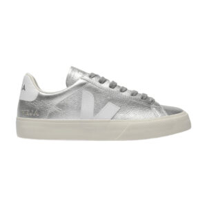 Campo Sneakers In Silver And White Chromefree Leather