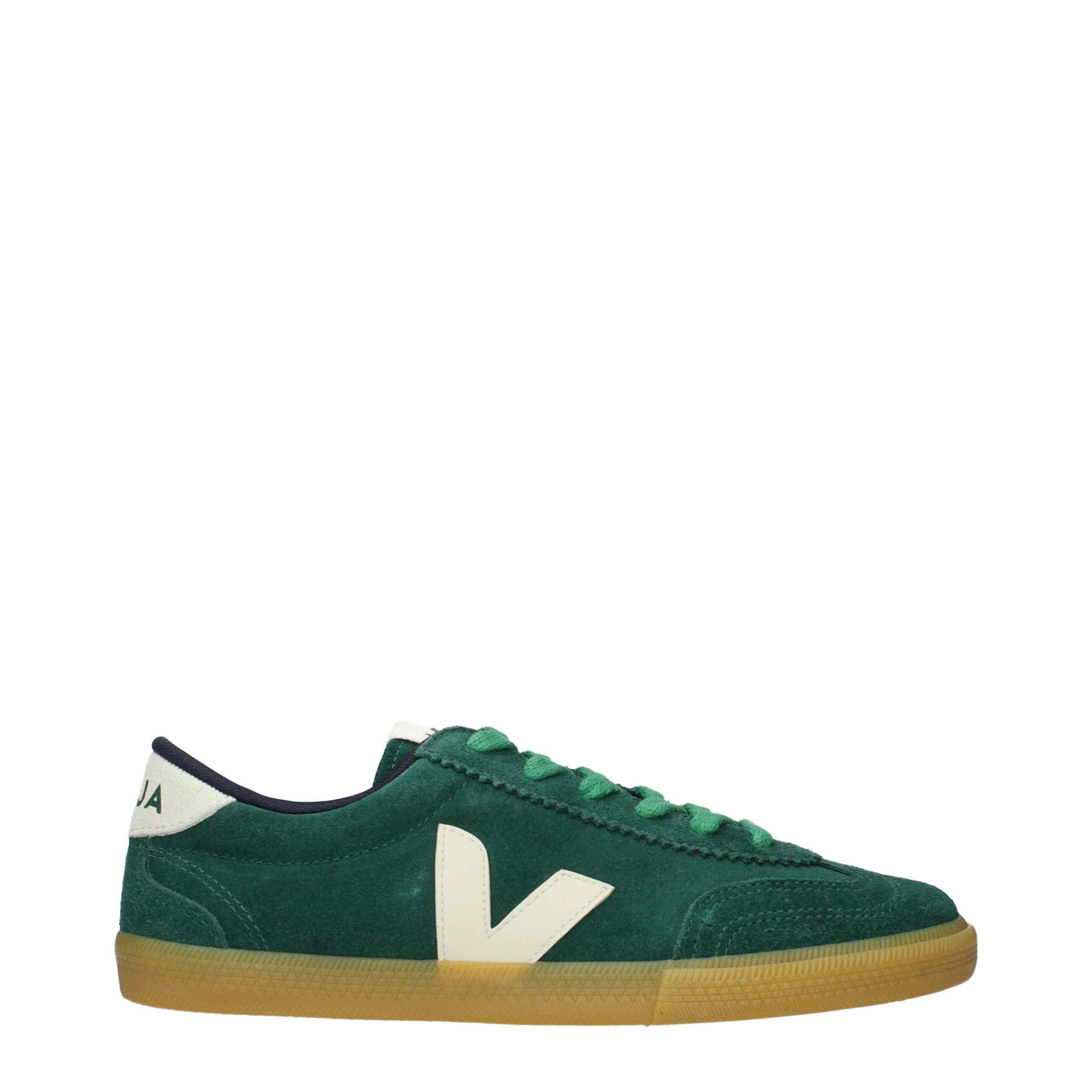 Veja Women's Suede Green Sneakers
