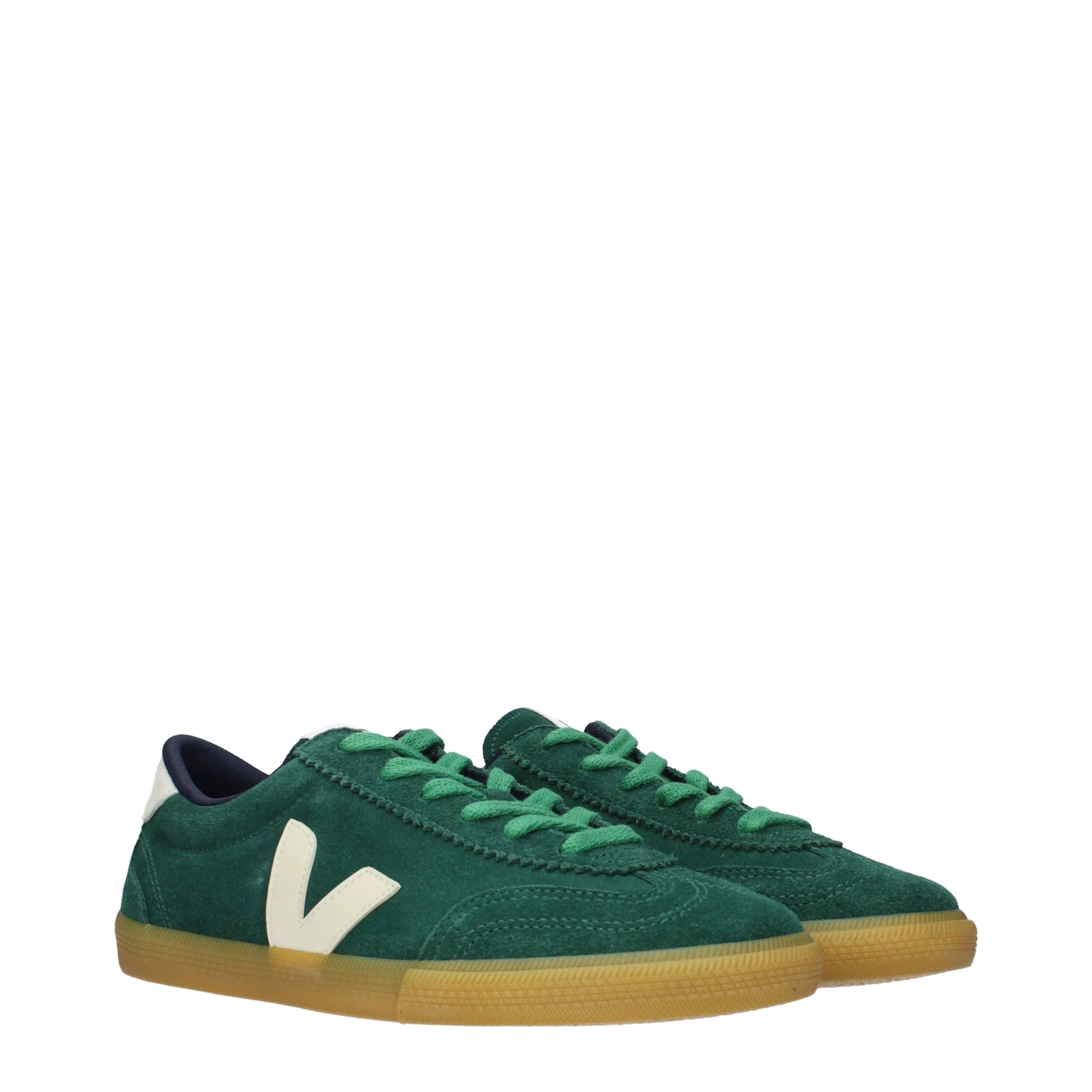 Veja Women's Suede Green Sneakers – Image 2