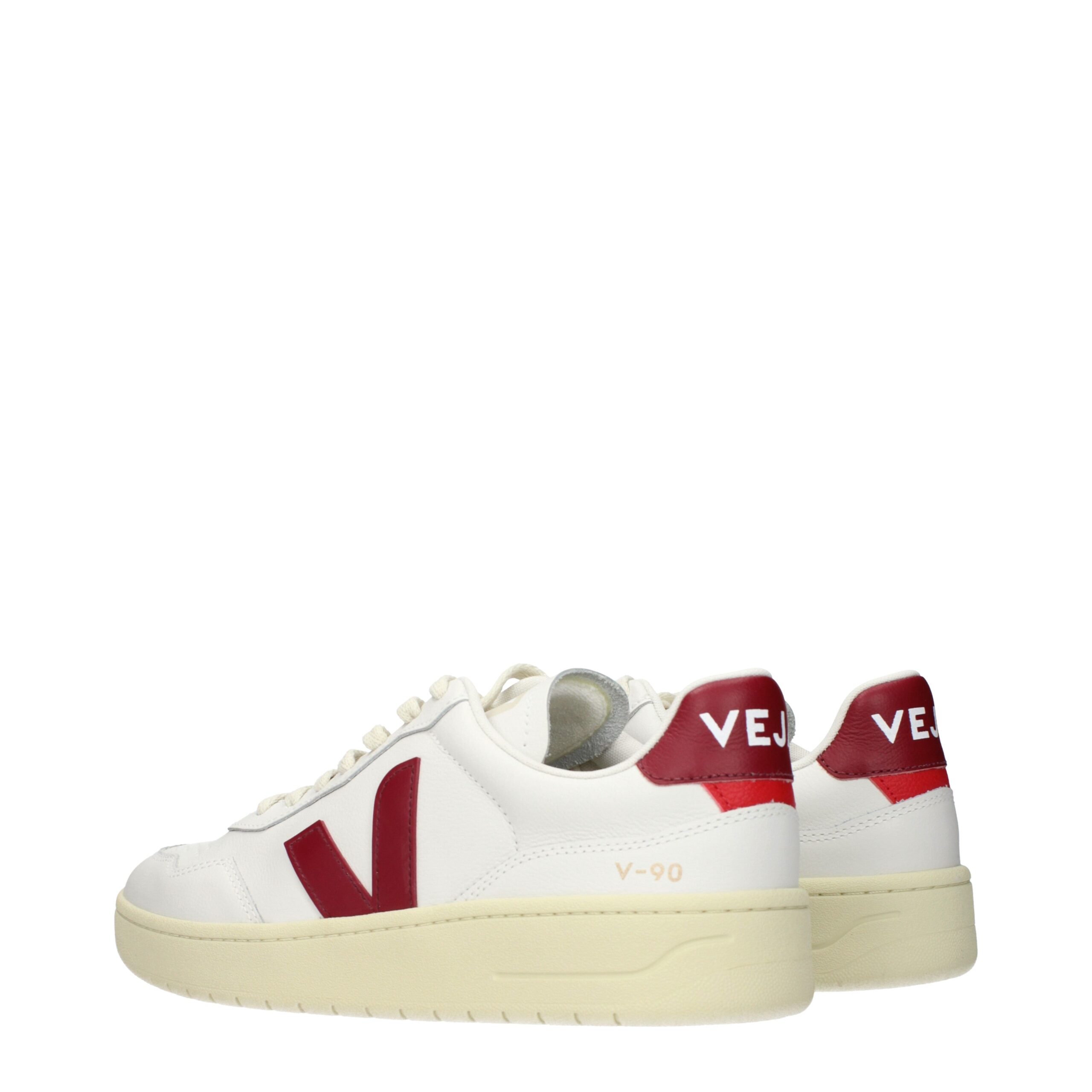 Veja Men's Sneakers White/Marsala Leather – Image 4